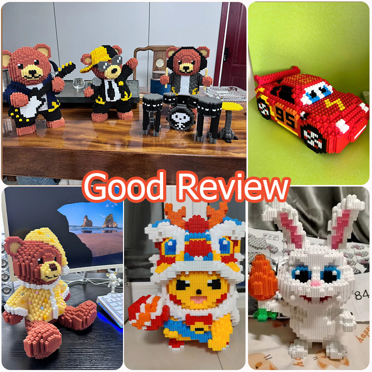 Local Delivery Big Building Blocks Toys for Boys Set Cartoon DIY Car ...