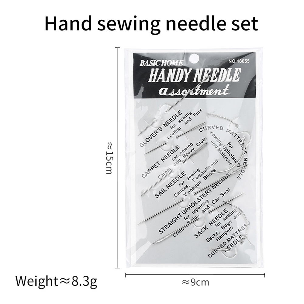 7 PCS/Pack Heavy Duty Household Hand Sewing Needles Leather Sewing ...