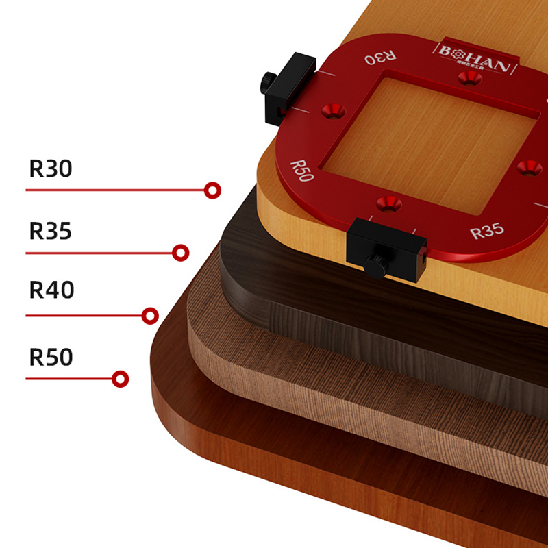 Woodworking Router Arcs Angle Positioning Template Corner Radius ...