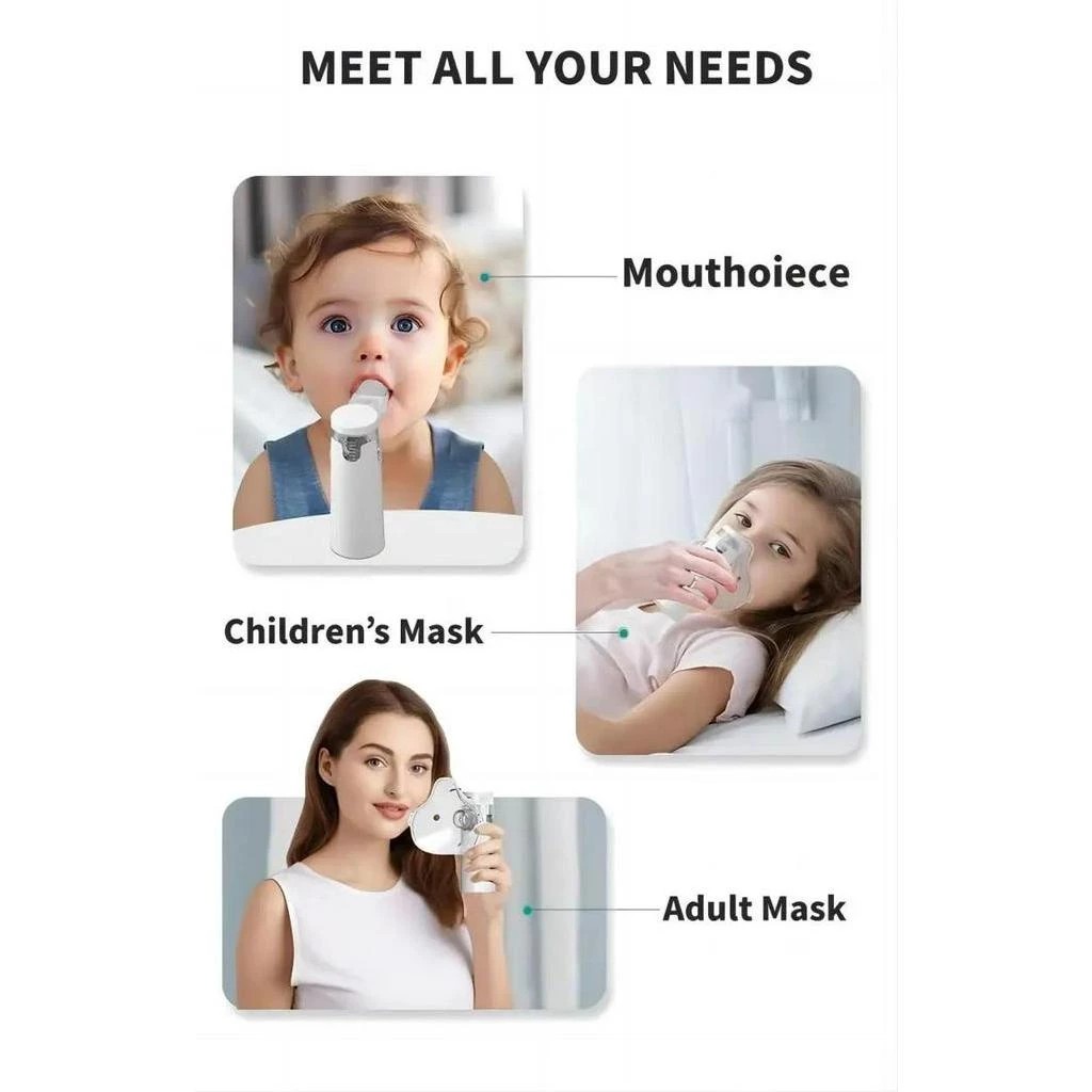 Portable Nebulizer Silent Handheld Rechargeable Nebulizer Inhaler For ...