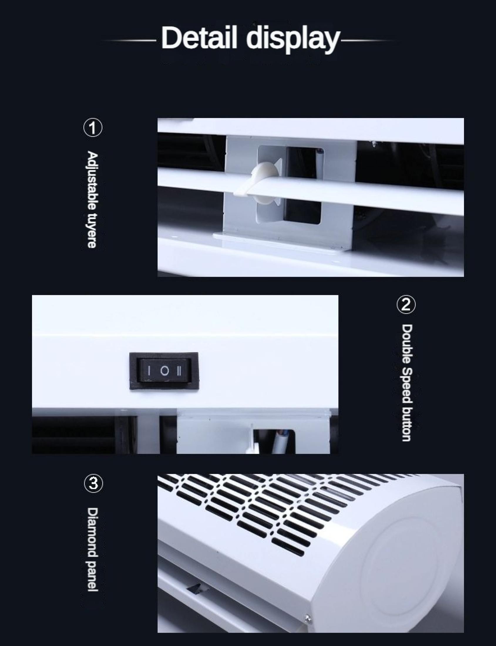 Air curtain machines are suitable for entrances of shopping ...