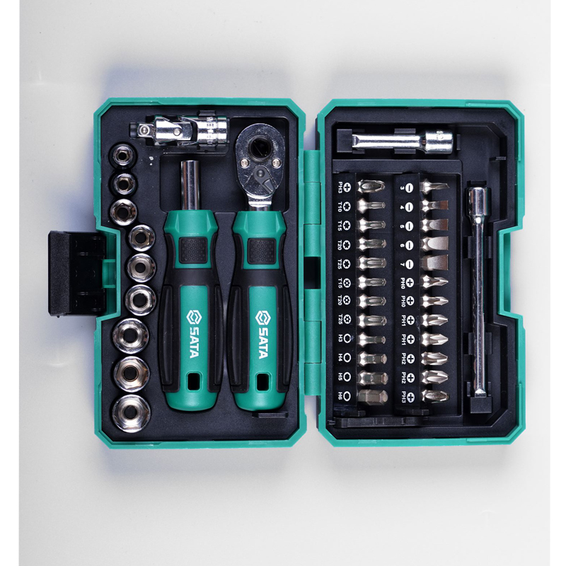 SATA 05498 38 Piece Ratchet Wrench And Screwdriver Comprehensive Set ...