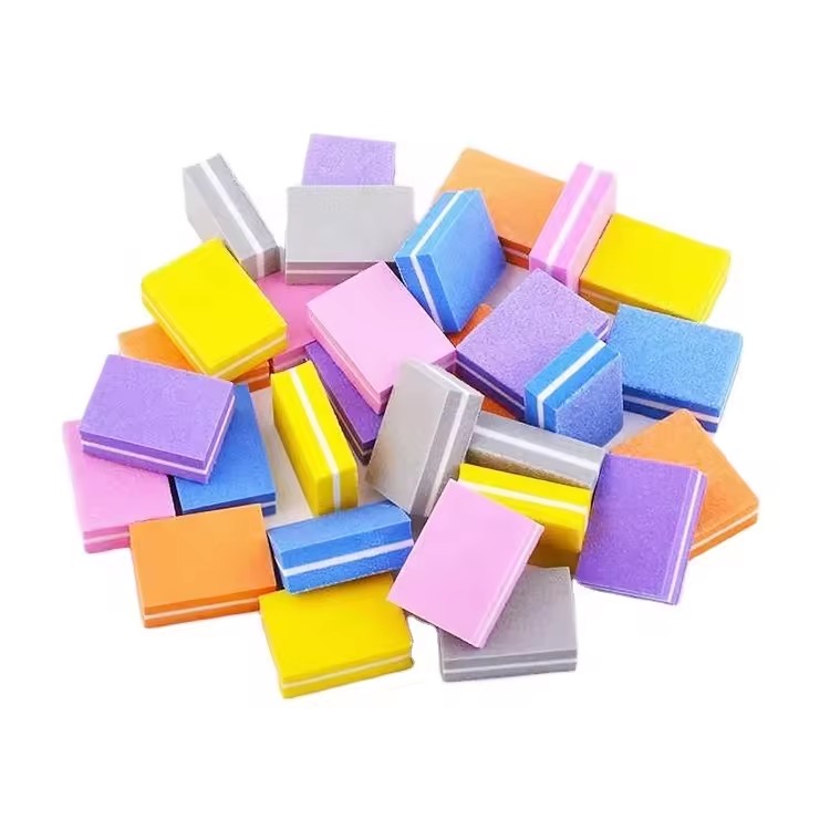 50pcs Manicure Tools Mini Nail Buffer Square Mini Nail File Block and ...