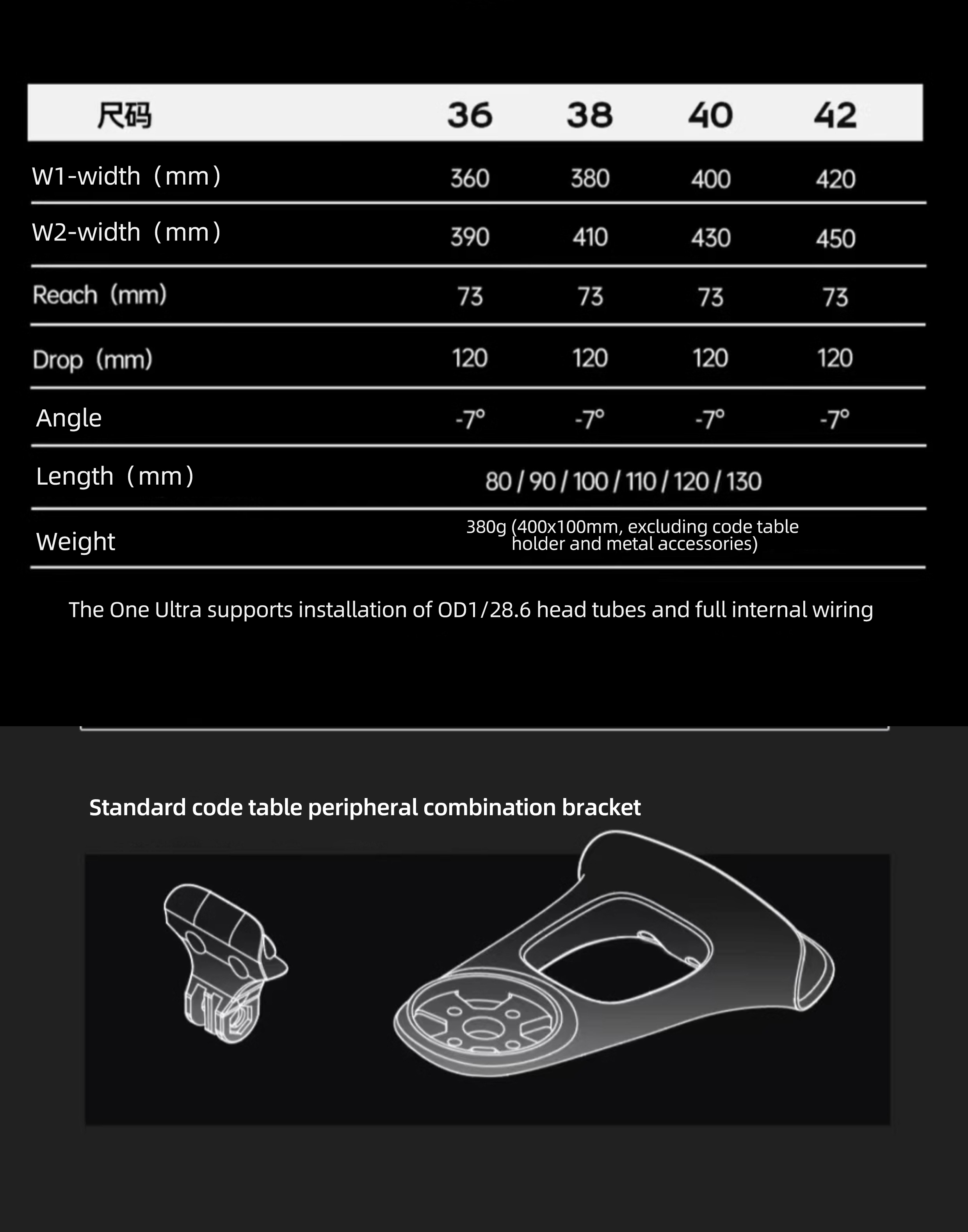 THE ONE ULTRA aero carbon Integrated hamdlebar Hidden Trace Road ...