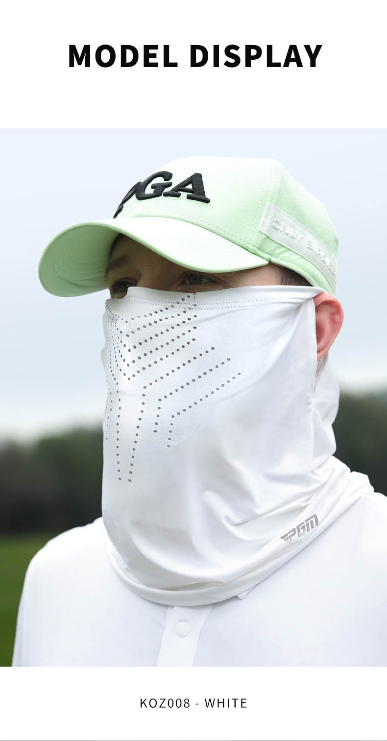 Pgm Golf Sunscreen Mask Men Outdoor Sunshade Face Mask Sports Bib Cool ...