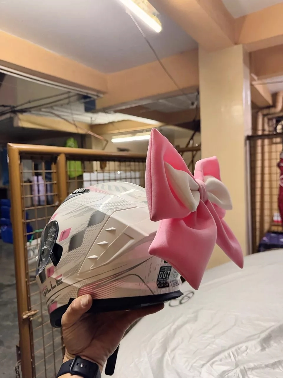 28cm Female Helmet Accessories Bow Travel Cycling DIY Accessories ...