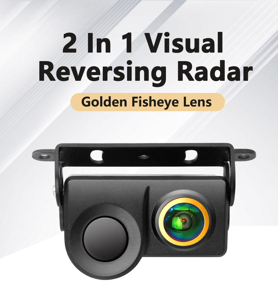 2 in 1 Car Parking Cam CCD Rearview Parking Camera With Sound Alarm ...