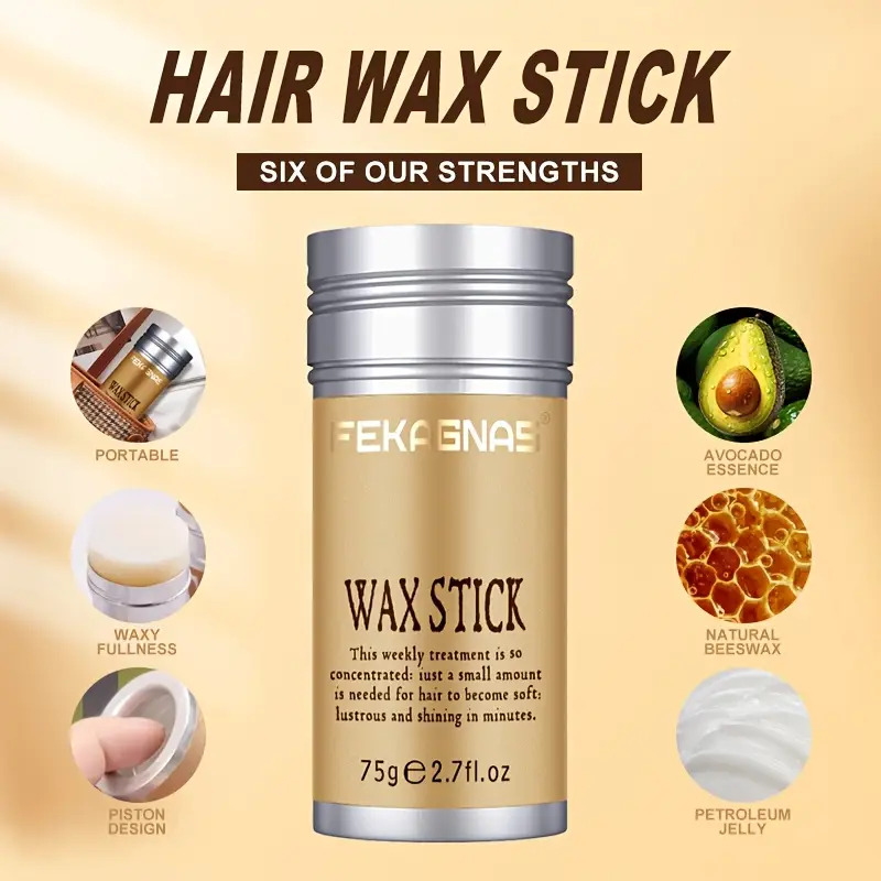 75g Hair Wax Stick, Conditioner Cream Wax Stick, Hair Tidy-up Smooth ...