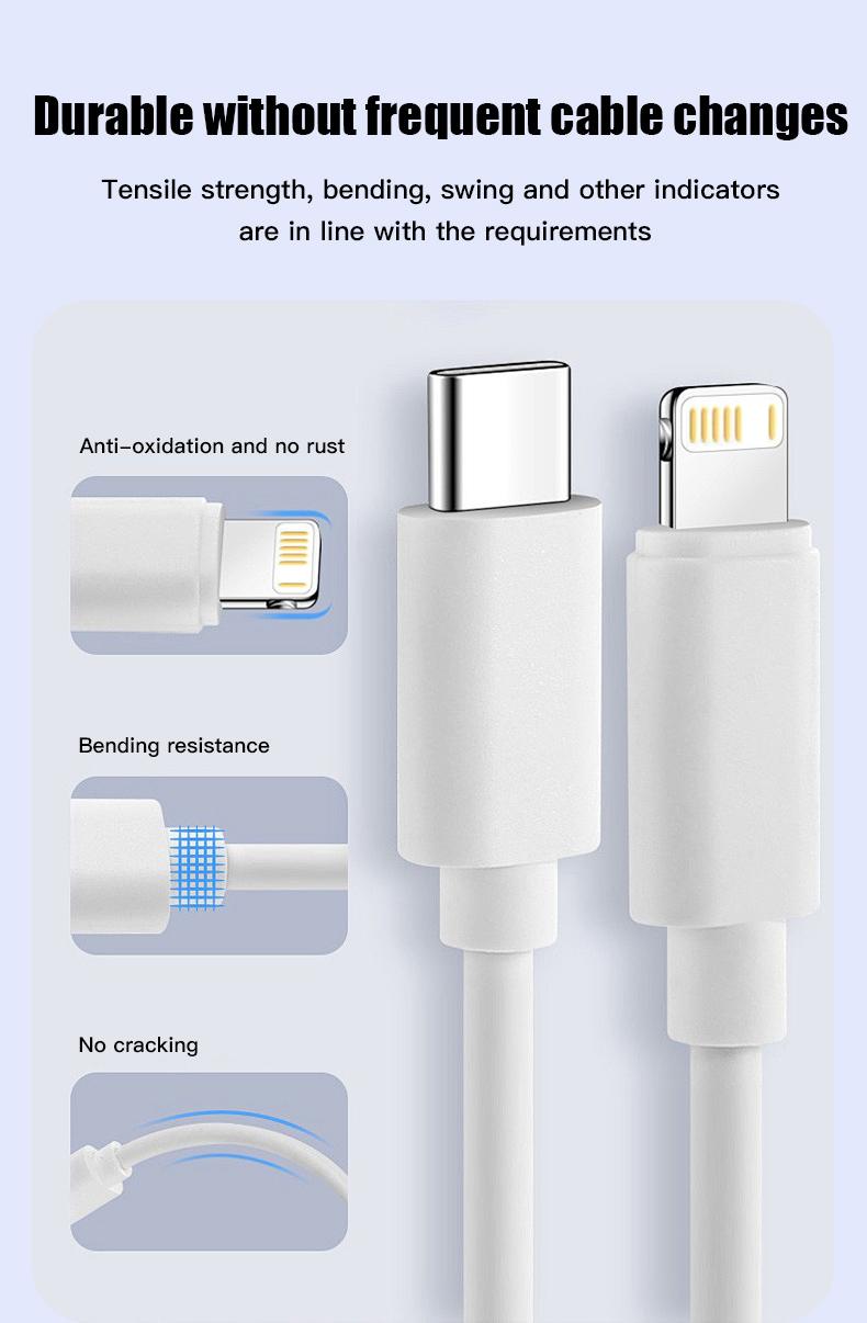 PD 20W Charger usb type c cable kit fast charger For iPhone 8 X XR XS ...
