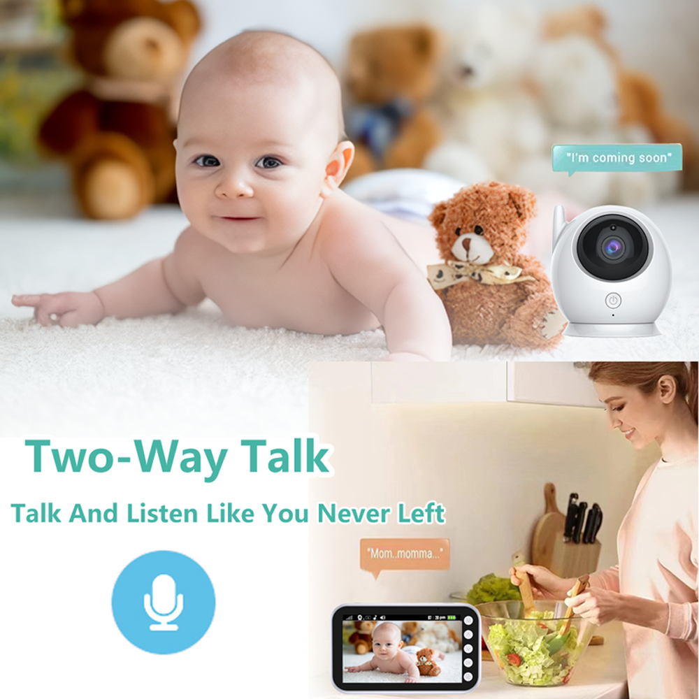 4.3'' baba Electronic baba Video Baby Monitor Mother Kids Two-way Audio ...
