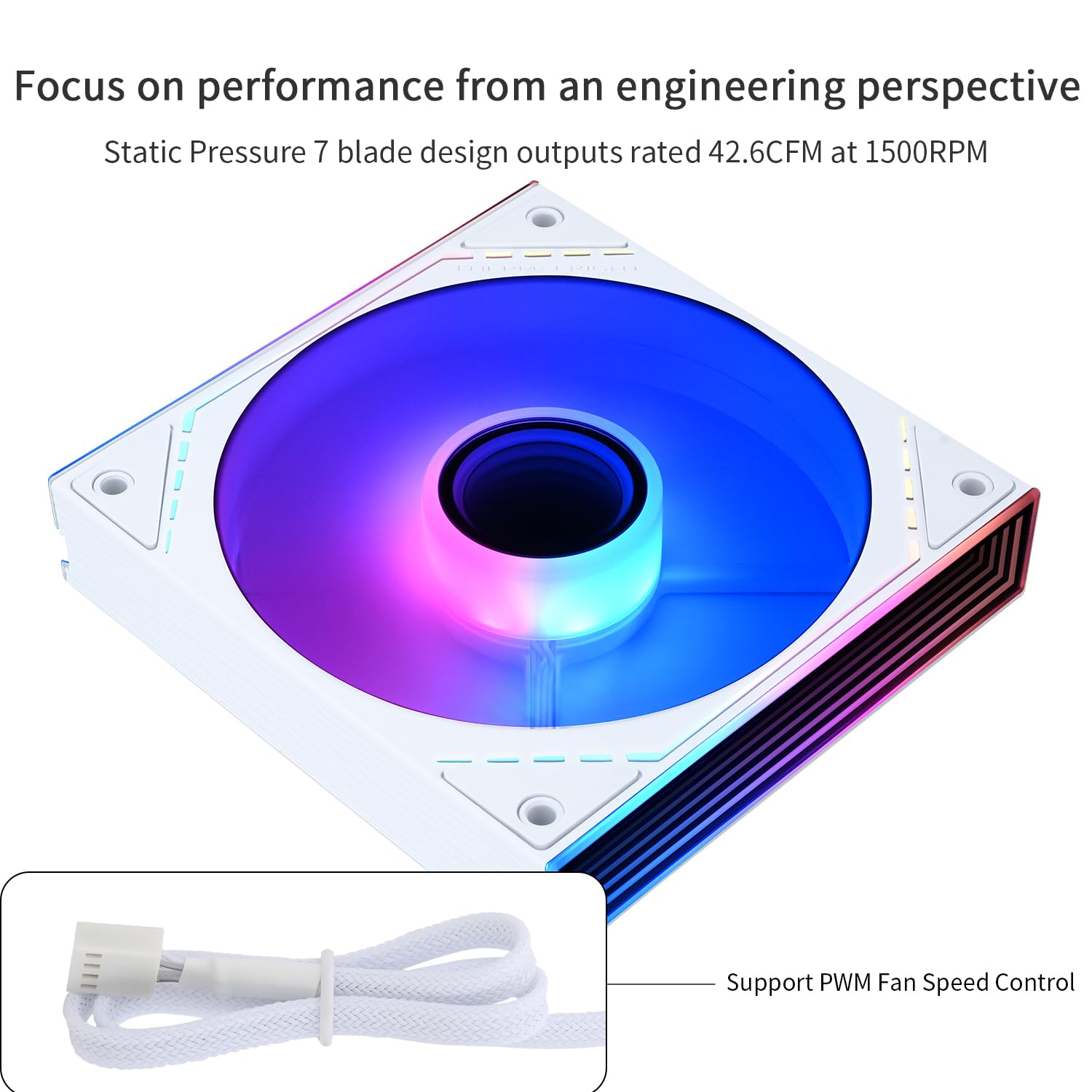 Thermalright TL-M12RW Reverse fan ARGB Case Fan 120mm with ARGB Mirror ...