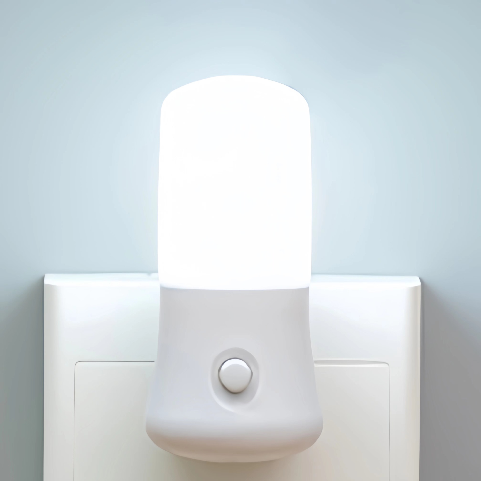 Led Manual On/off Switch Plug-in Night Light Bright Indoor Light ...