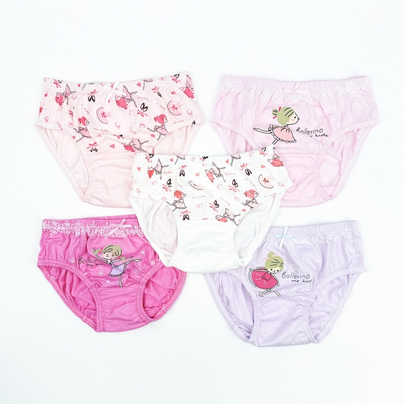 [24H Shipping] 5 Pcs Kids Underwear for Girl Cartoon Print Cotton ...