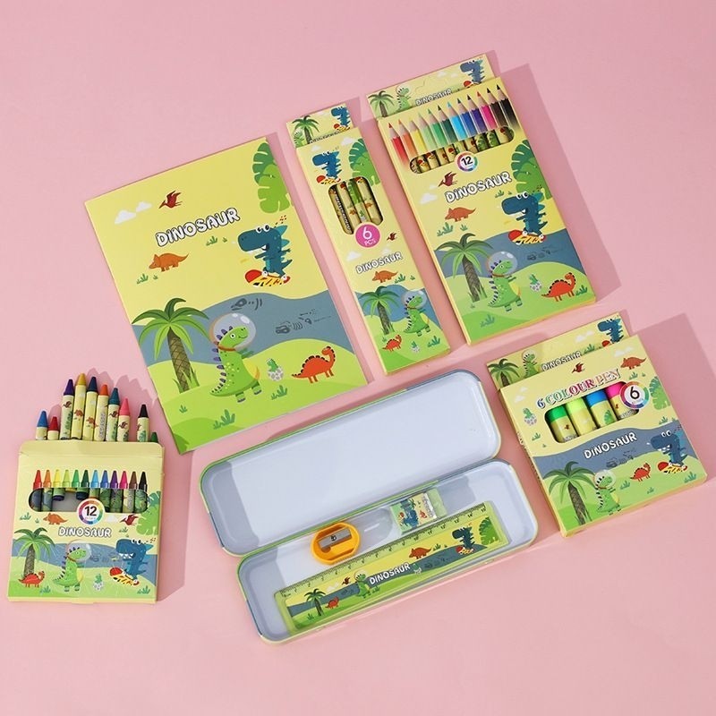 Yoomi 41pcs Cute Character Stationery Set For Kids Boy/Girl Pencil Case ...