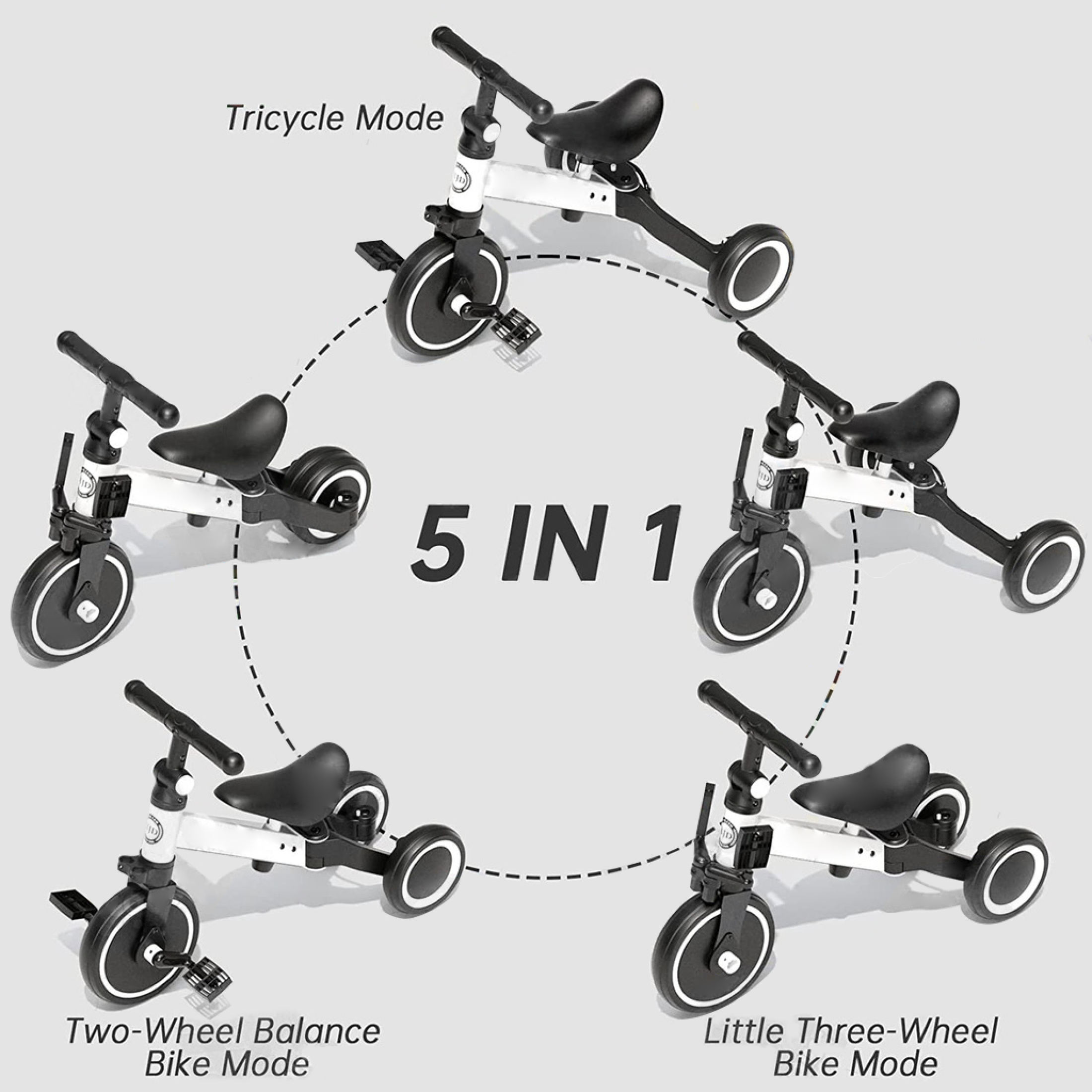 GC Balance Bike Tricycle Bike for Kids 3 in1 Multi-function Mini Bike ...