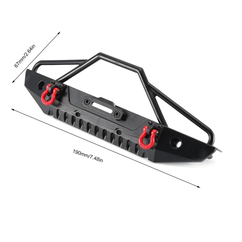 NEEBR5C AXIAL SCX10 TRX4 Front & Rear Bumper Kit Bull Bar For 1/10 RC ...