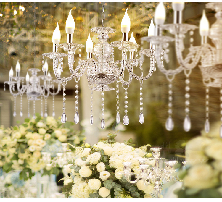 6/8/12 LED ceiling light modern crystal ceiling lamp living room ...