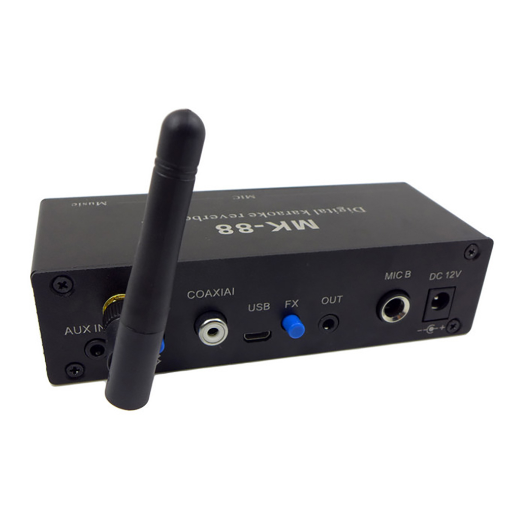 MK-88 6.5mm Karaoke Mixer Aluminium Alloy Dual Microphone Input ...