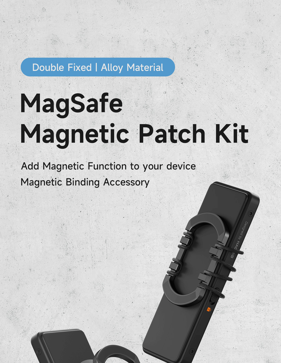 Hagibis Magnetic Adapter Ring Magnet Sticker Magnetic Bind Patch Kit ...
