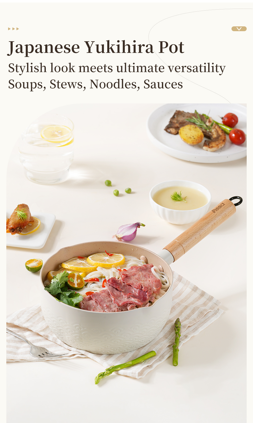 Simplus Non Stick Saucepan Milk Pan Snow Pan 18/20cm Cooking Pot PFOA ...