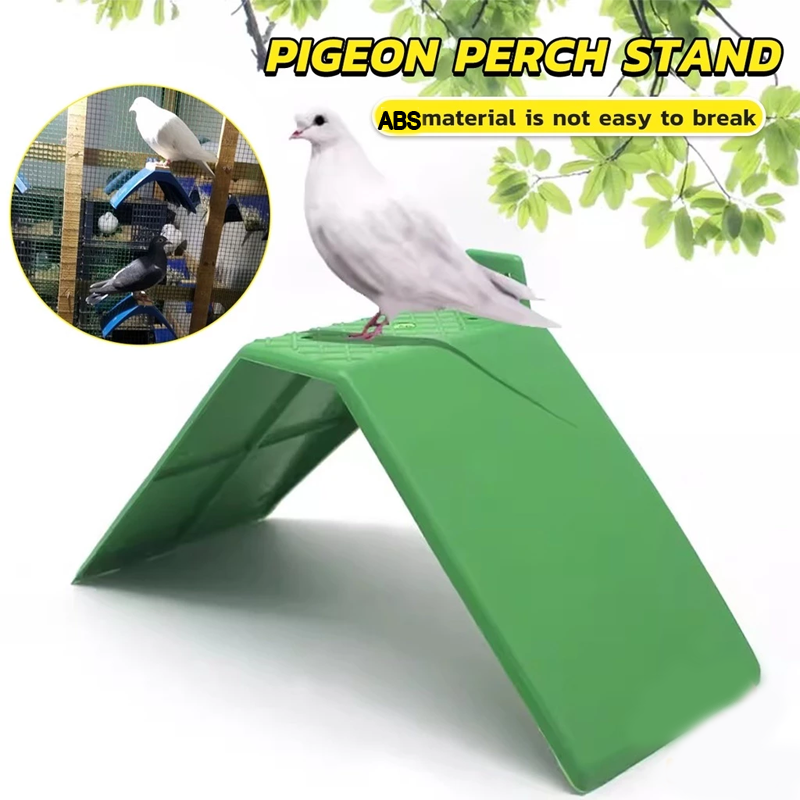 ABS Pigeon Perch Blue/Green Bird Cage Perch V Shape Bird Supplies ...