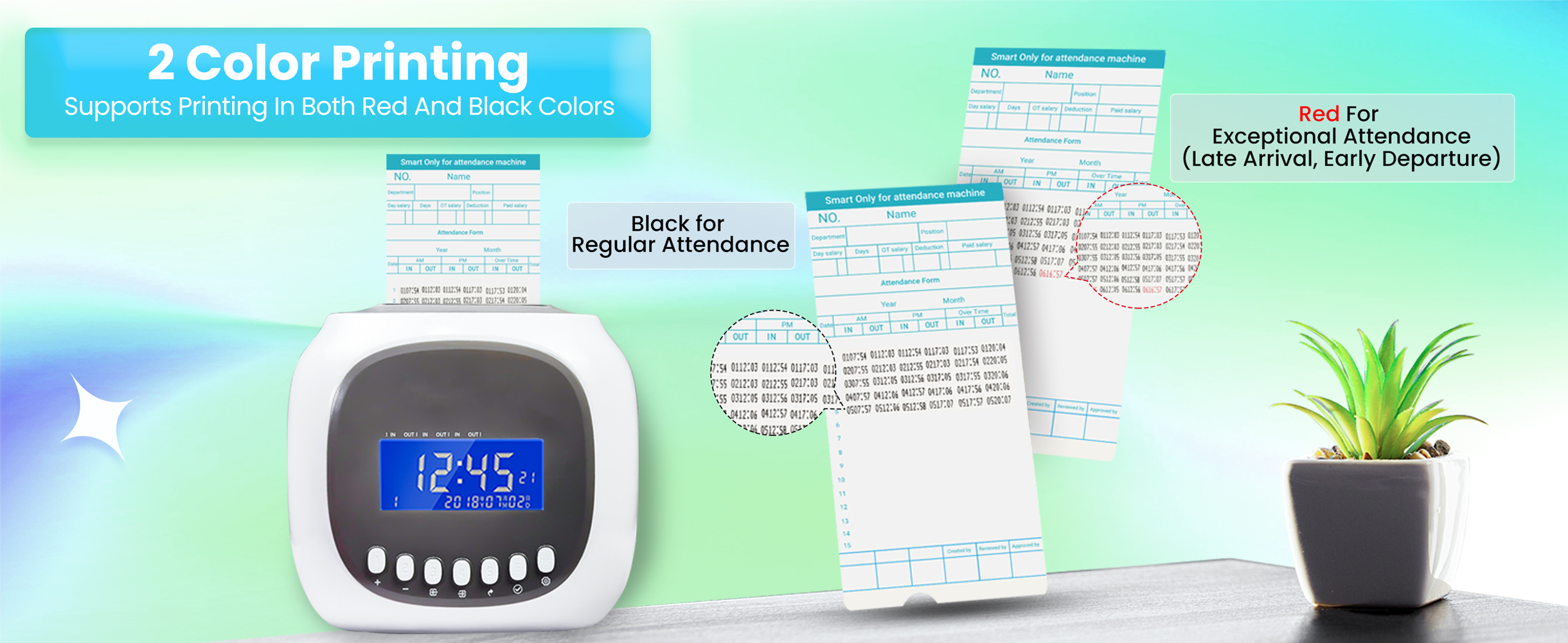 Paper Card Time Attendance Machine Time Attendance Machine Office ...