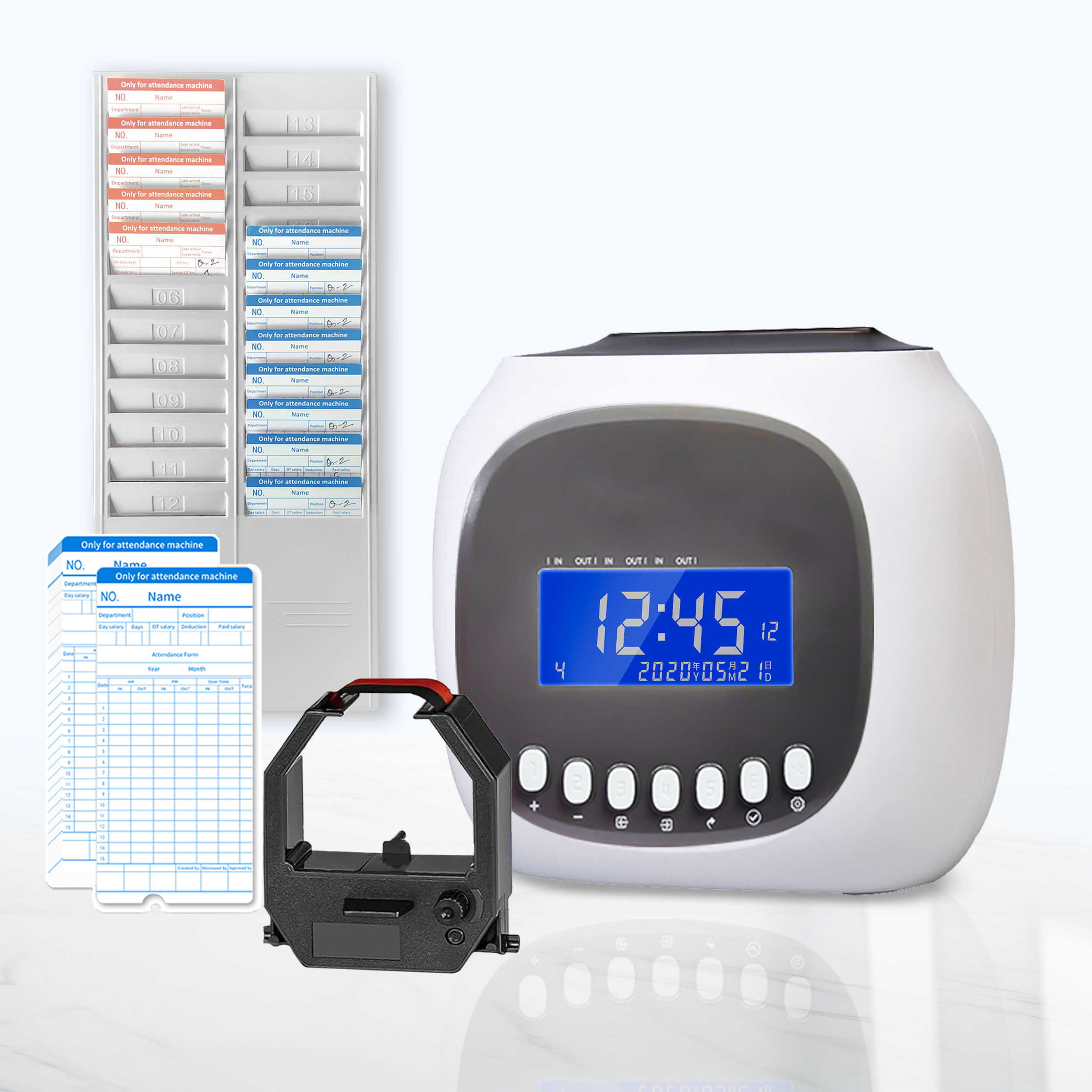Paper Card Time Attendance Machine Time Attendance Machine Office ...