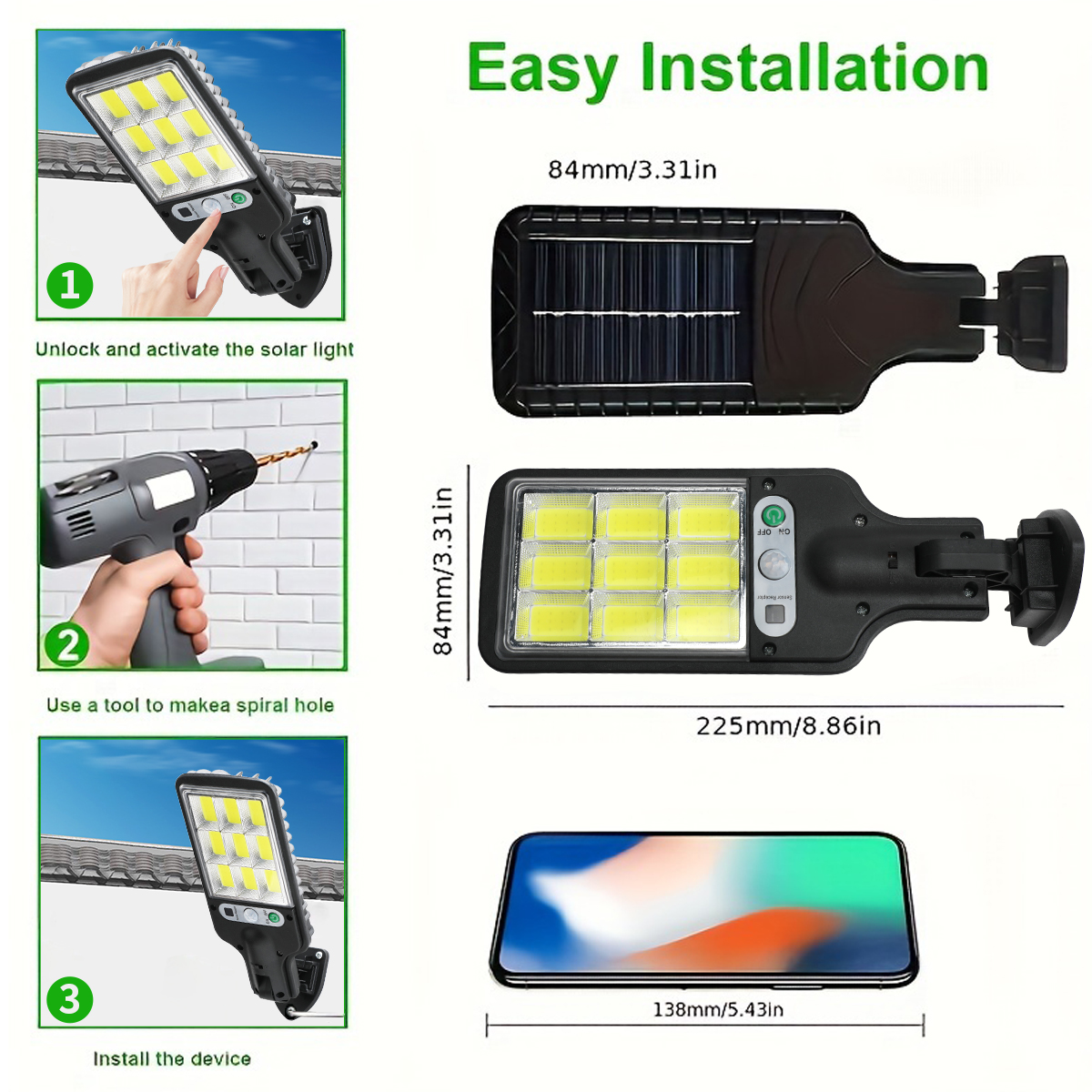 Solar Motion Sensor Lights - Remote-Controlled Security Lights for ...