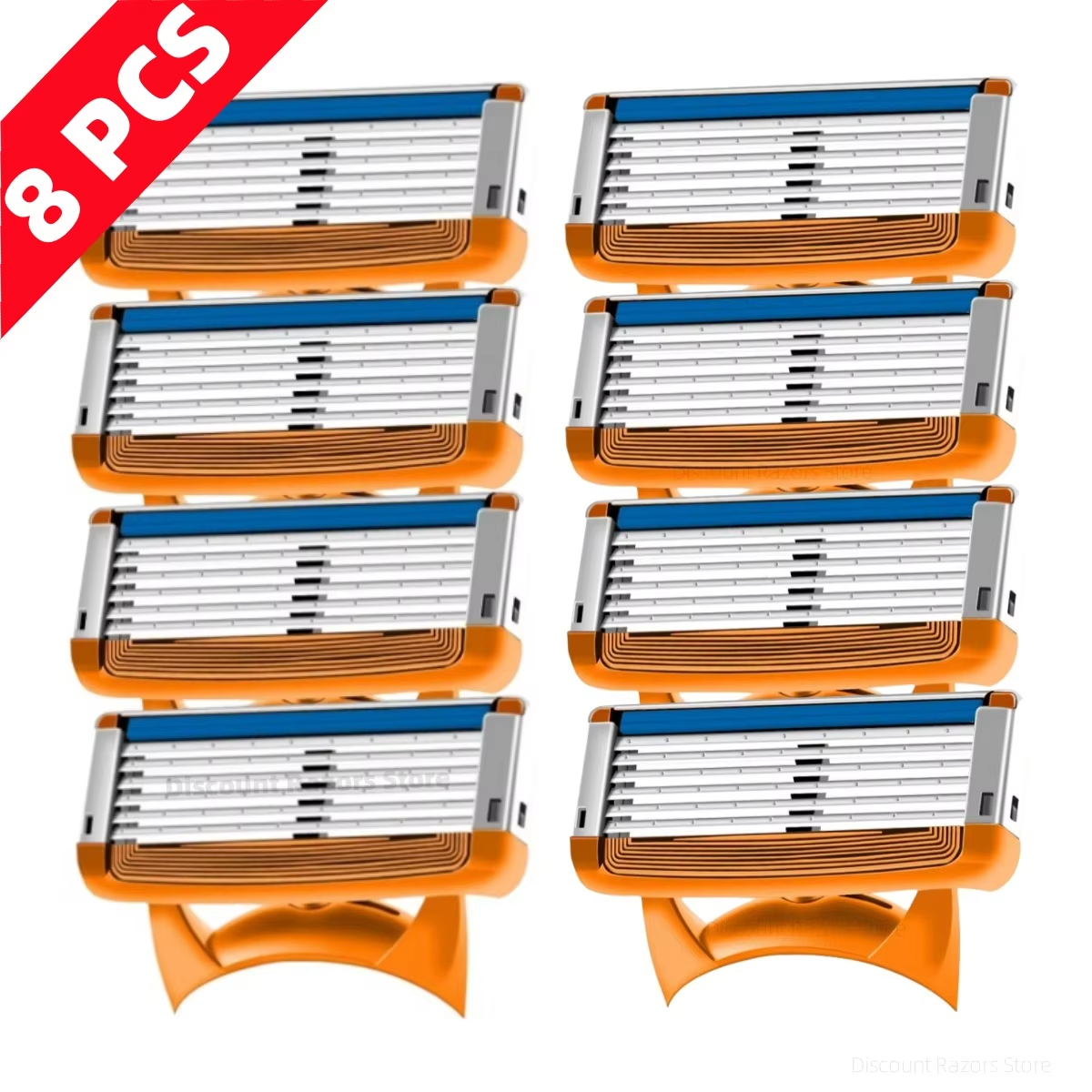48pcs Men's Fusion Razor 5/6-Layer Blades Replacement Male Manual Razor ...