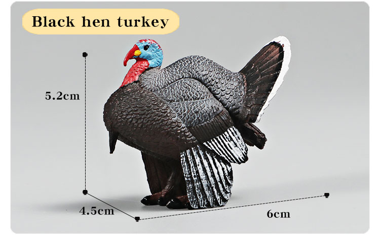 3 Inch Animals Turkey Toys Turkey Figurine Farm Animal Figurines for ...