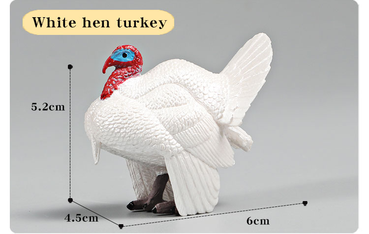 3 Inch Animals Turkey Toys Turkey Figurine Farm Animal Figurines for ...