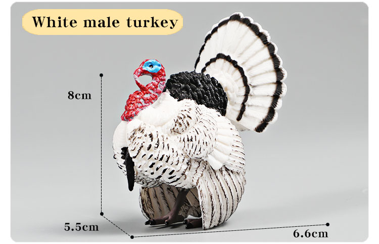 3 Inch Animals Turkey Toys Turkey Figurine Farm Animal Figurines for ...