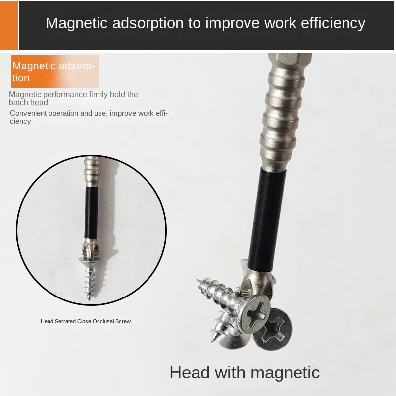 K5 Sand-Grain Nickel Torque Bit PH2 Strong Magnetic Anti-Slip Impact ...