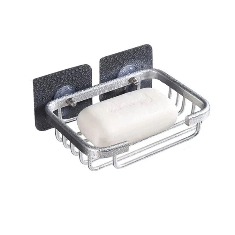 1pc Wall Mounted Aluminum Soap Rack for Kitchen and Bathroom, Draining ...
