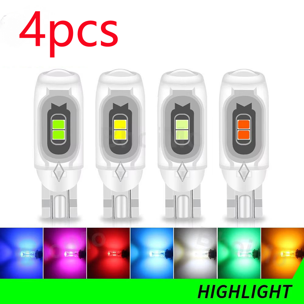 4x W5W T10 Gummi Glassockel Standlicht Parklicht Fassung Stecksockel