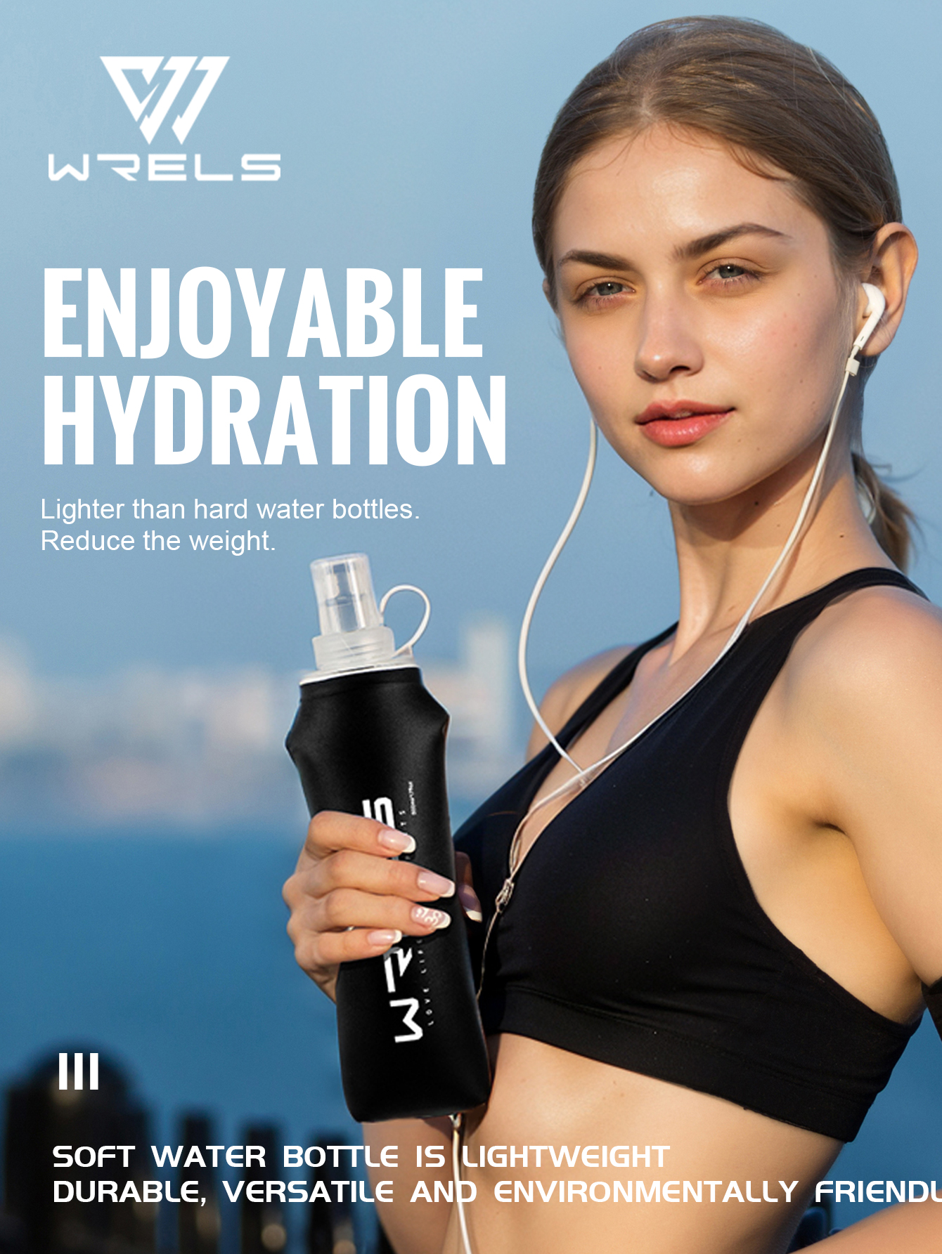 Weddres Water Bottle With Straw – Travel, Fitness, Outdoor Sports | Lightweight, Portable - View #10