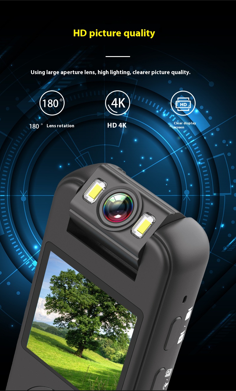LZ CS09 HD Wearable Action Camera with Audio, Video, Dash Cam Law ...
