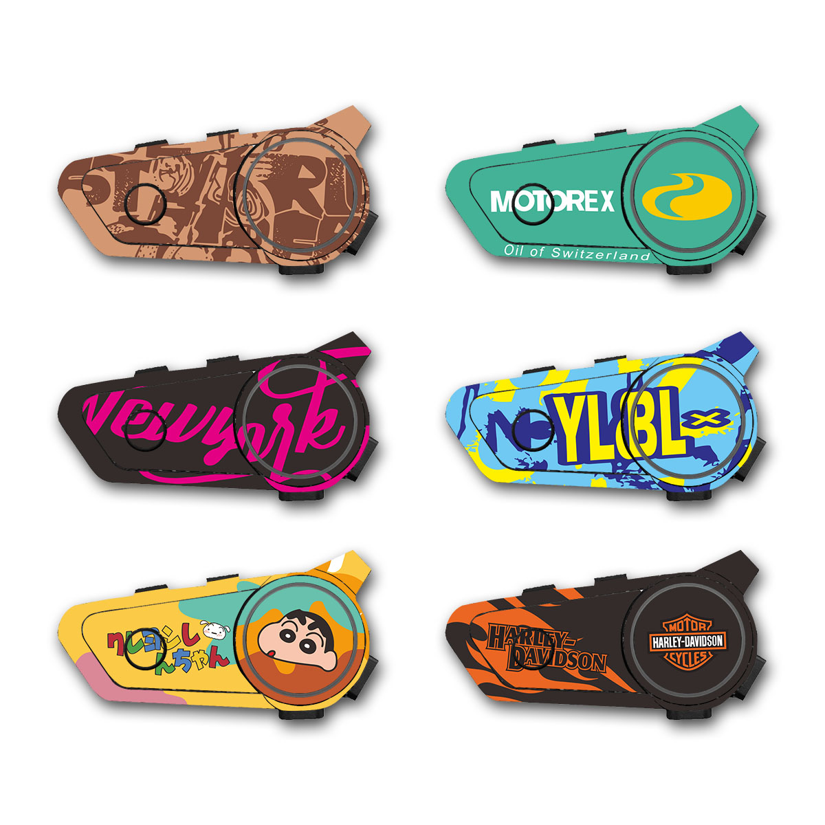 for gearelec c2 c2 pro helmet intercom headset sticker waterproof ...