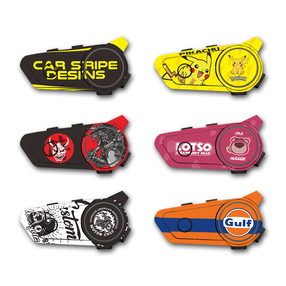 for gearelec c2 c2 pro helmet intercom headset sticker waterproof ...