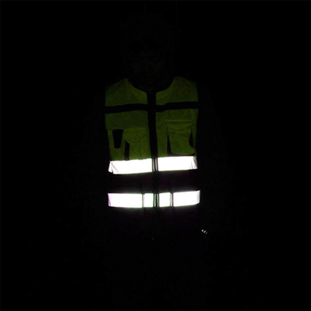 Ready Stock 7 Pocket Class 2 High Visibility Zipper Front Safety Vest ...