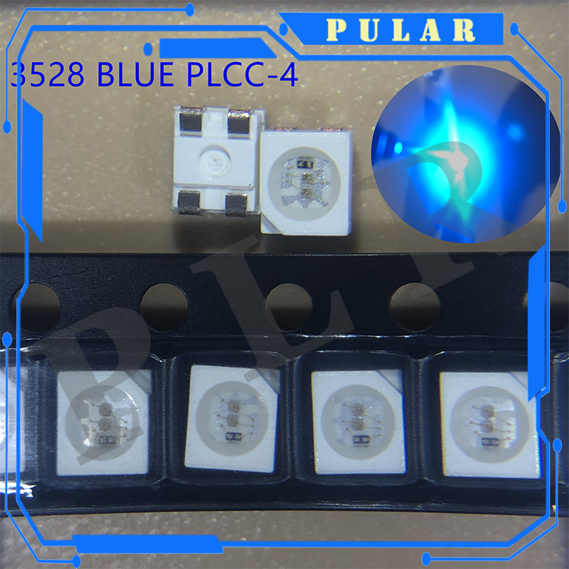 20PCS 3528 blue 4-legs white blue red orange super bright LED lamp ...