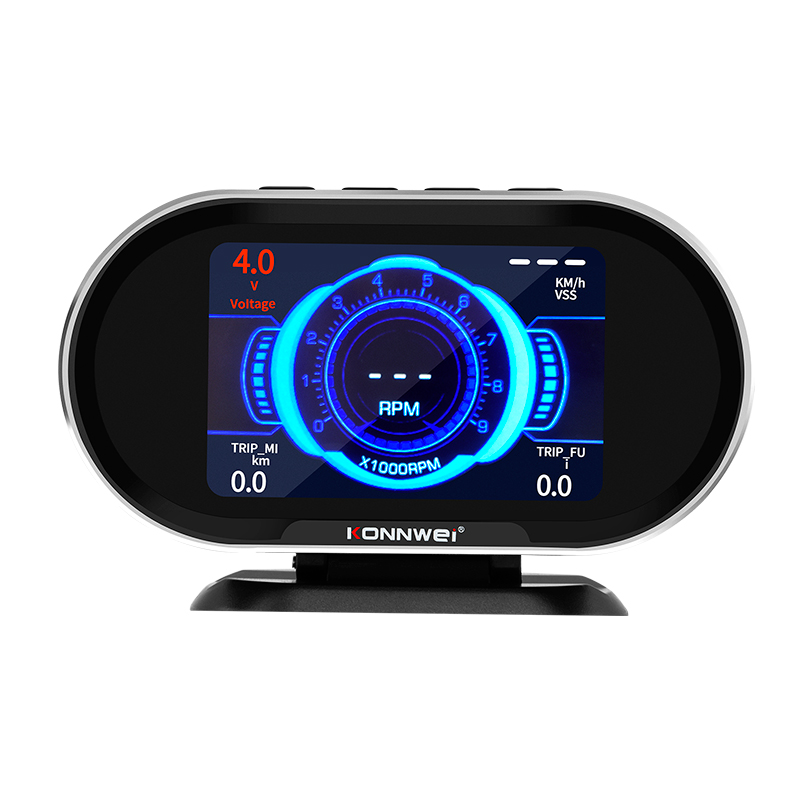 KONNWEI KW206 OBD2 On-Board HUD Head-up Digital Fuel Consumption Water ...