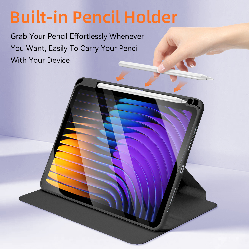 imoshion Coque tablette Design Trifold pour Xiaomi Pad 7 / 7 Pro / 8 / 8 Pro - Black Marble