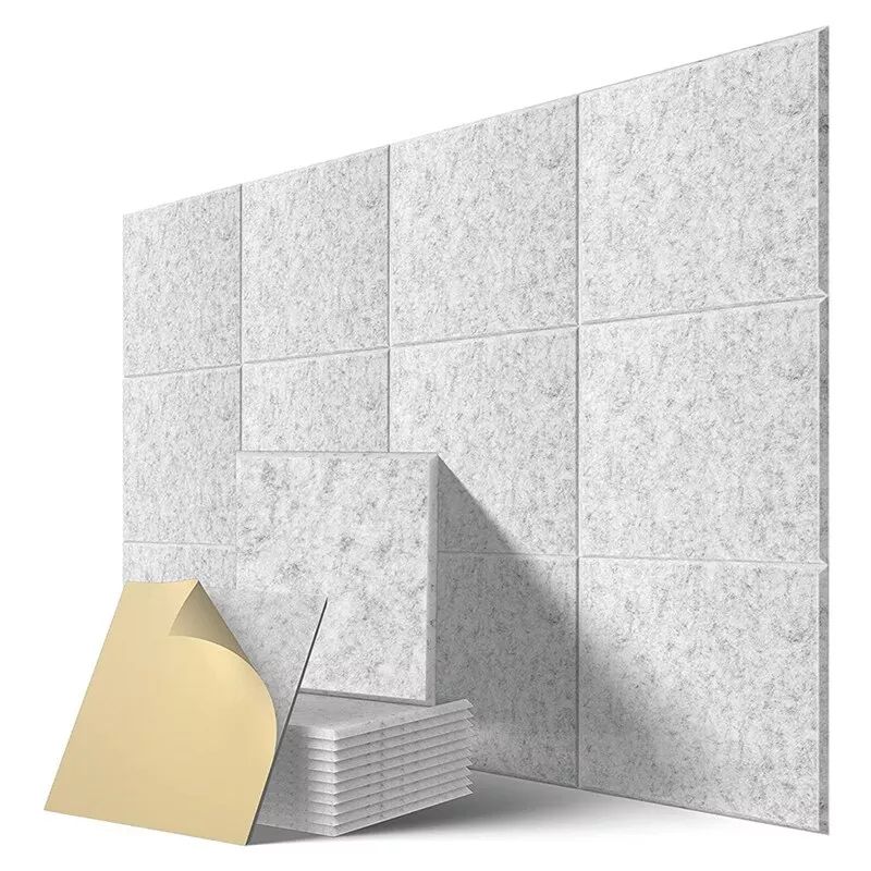 12PCS Acoustic Foam Panels self-adhesive Fireproof Sound Proof ...