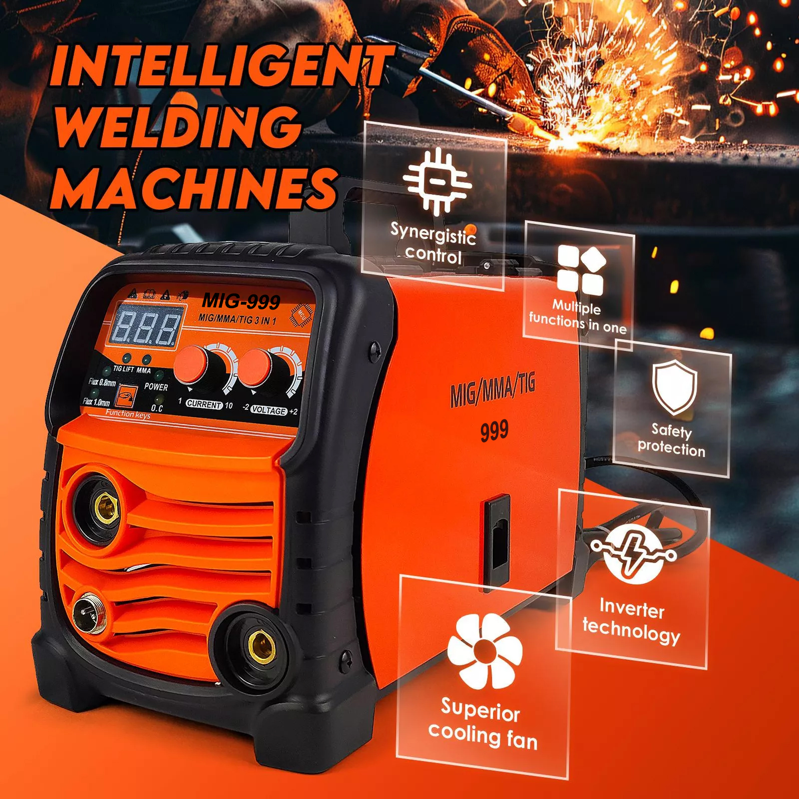 MIDOO MIG-999 (3IN1) Home High-Quality Electric Welding Machine DC ...