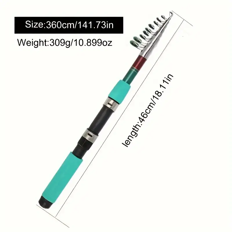 1 Super Hard Mini Sea Fishing Rod with Protective Rod Cap, Short Cut ...