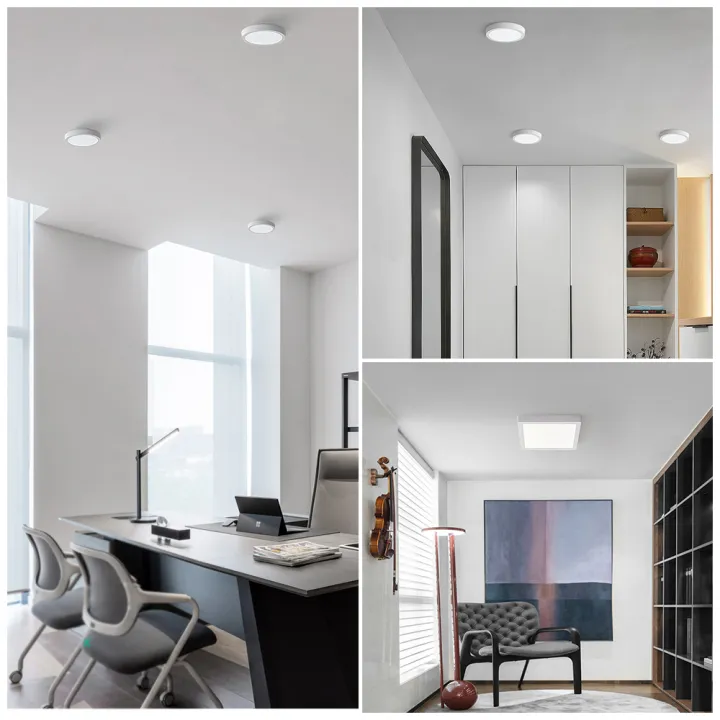 LED Pin Light Surface Mounted Panel Light Round Square Ceiling Lights ...