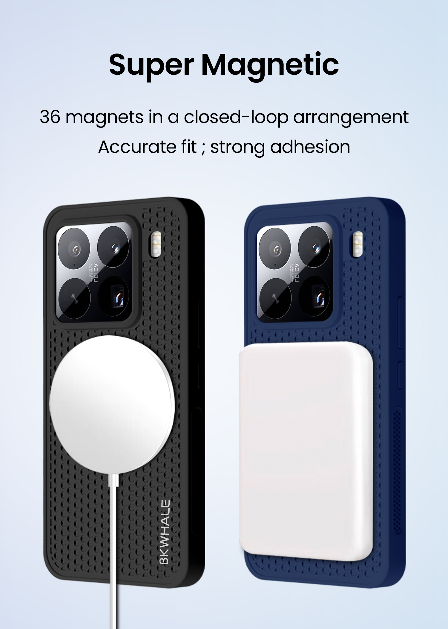 BKWHALE Cooling Magnetic Phone Case For Xiaomi 17 15 14 13 13T Poco F8 ...
