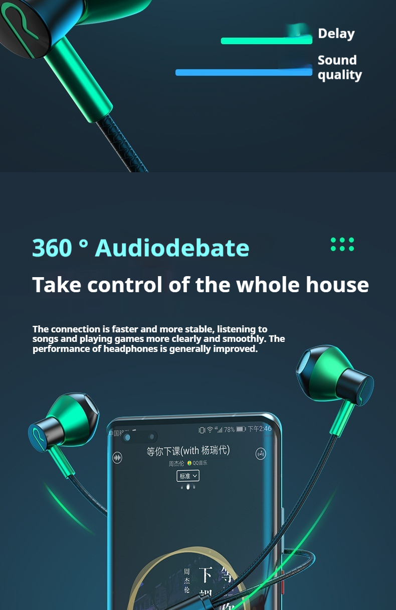 Newmsnr E-sports Game Earphone In-ear Wired Non-ear-hurting Earbuds ...