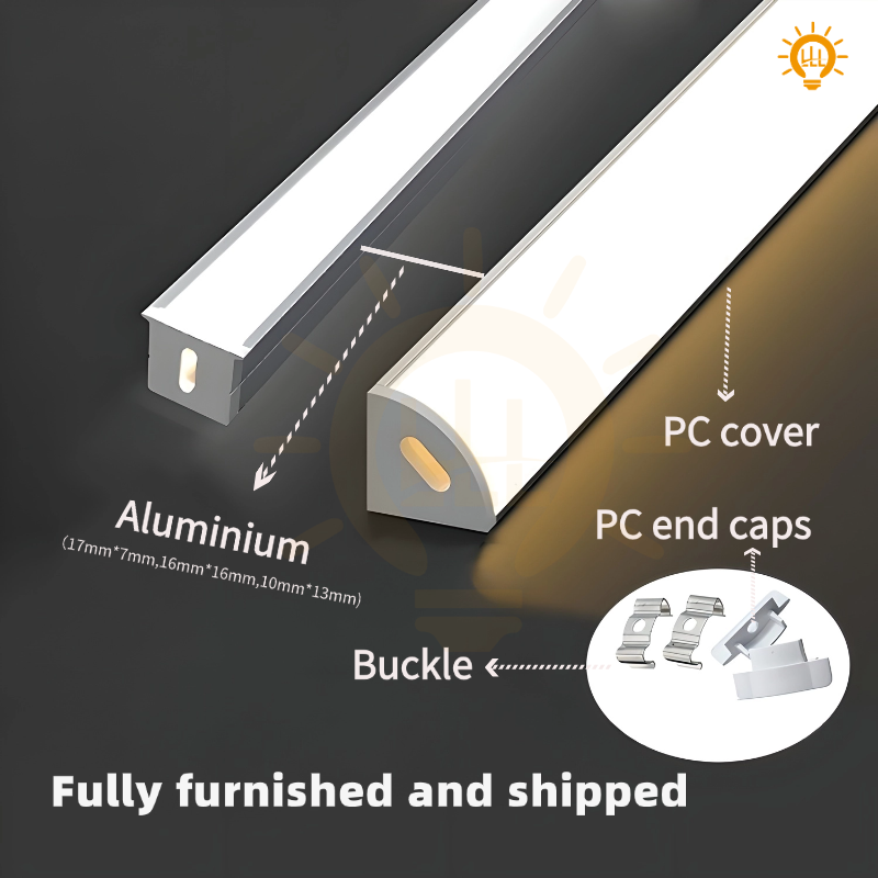 1M LED Light Strip Aluminum Profile Channel Linear Channel Celling ...